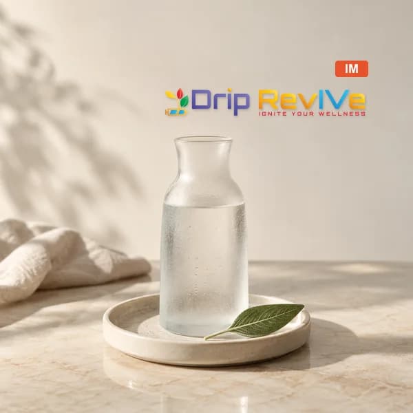 Mental Clarity Push illustrative service photograph with the Drip RevIVe logo and IM badge