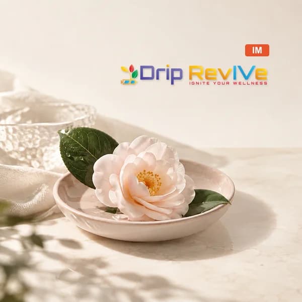 Beauty Push illustrative service photograph with the Drip RevIVe logo and IM badge
