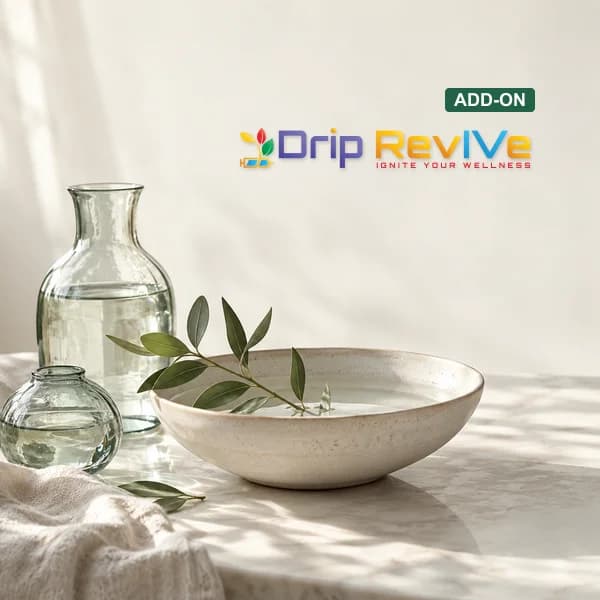 Ondansetron illustrative service photograph with the Drip RevIVe logo