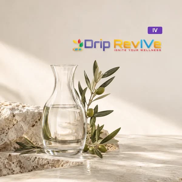 Super Immune illustrative service photograph with the Drip RevIVe logo