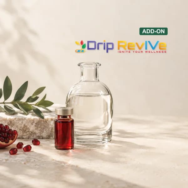 Vitamin B12 Injection illustrative service photograph with the Drip RevIVe logo